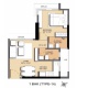 1 BHK Flats Floor Plan - Carpet Area : 348 sq.ft
