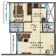 1 BHK Flats Floor Plan - Carpet Area - 284 Sq.Ft.