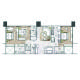 3 BHK Flats Floor Plan - Carpet Area : 1335 sq.ft