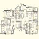 4 BHK Flats Floor Plan - Carpet Area : 2258 sq.ft