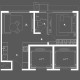 1 BHK Flats Floor Plan - Carpet Area : 624 sq.ft