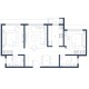 2 BHK Flats Floor Plan - Carpet Area : 1101 sq.ft