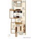 1 BHK Flats Floor Plan - Carpet Area : 400 sq.ft