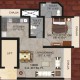 1 BHK Flats Floor Plan - Carpet Area : 431 sq.ft
