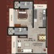 1 BHK Flats Floor Plan - Carpet Area : 473 sq.ft
