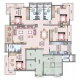 4 BHK Flats Floor Plan - Carpet Area : 1,298 sq.ft