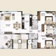 3 BHK Flats Floor Plan - Carpet Area : 1250 sq.ft