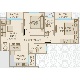 2 BHK Flats Floor Plan - Carpet Area : 512  Sq.ft