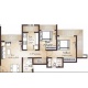 2 BHK Flats Floor Plan - Builtup Area : 1090  Sq.ft