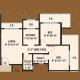 2 BHK Flats Floor Plan - Carpet Area : 471.82  Sq.ft