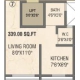 1 RK Flats Floor Plan - Carpet Area : 339  Sq.ft